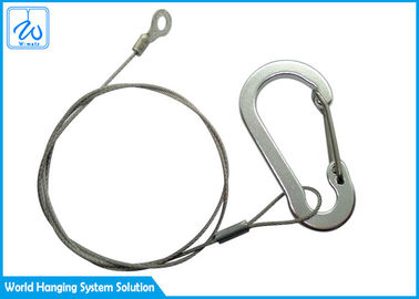 Cavo di sicurezza con il cavo metallico d'acciaio dell'attenuatore con la testa adattantesi 4mm 1x19