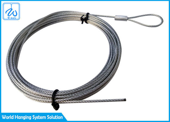 Cavo di sicurezza con l'imbracatura del cavo dell'acciaio del cavo metallico 1.5mm di acciaio inossidabile dell'attenuatore 7x7