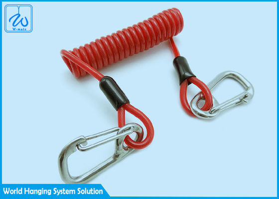 Lo strumento Lanyard With Safe Spring Hook della primavera per la sicurezza di altezza ha caduto gli oggetti