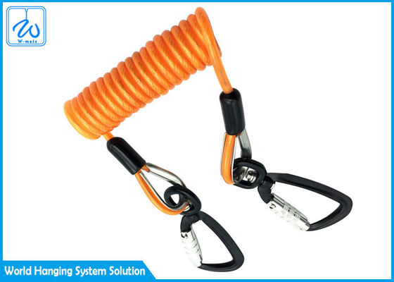 Acciaio ritrattabile di Lanyard Fishing Coiled Lanyard /Stainless della bobina del cavo dello strumento dentro la cavezza del cavo di estensione della corda