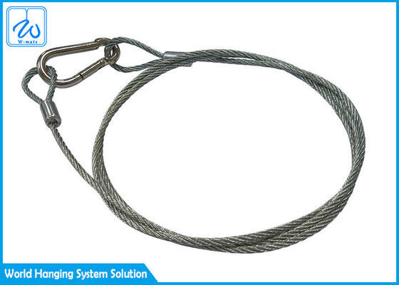 lampadine par di Lanyard Safety Cable For Led del cavo metallico d'acciaio 7*7 di 2mm