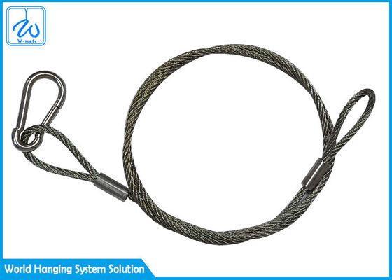 Cavo galvanizzato di sicurezza dell'imbracatura del cavo metallico di acciaio inossidabile 3mm per le lampade