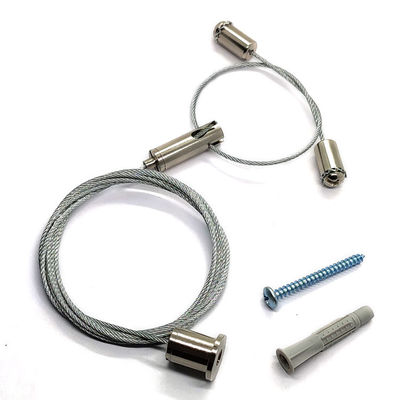 Cavo metallico d'acciaio del soffitto della sospensione del gancio acustico di Kit Acoustic Attach Gripper Cable per l'imbracatura
