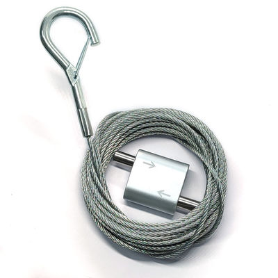 Sospensione di ciclaggio in lega di zinco Kit For Lighting del cavo della pinza di presa della pittura del nichel