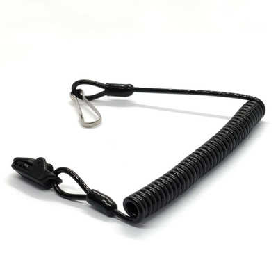 Sicurezza arrotolata ricoprente di plastica Lanyard For Fall Protection del cavo