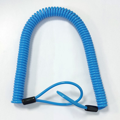 La spirale elastica del cavo ha arrotolato lo strumento Lanyard With Plastic Sleeves del cavo di cavo